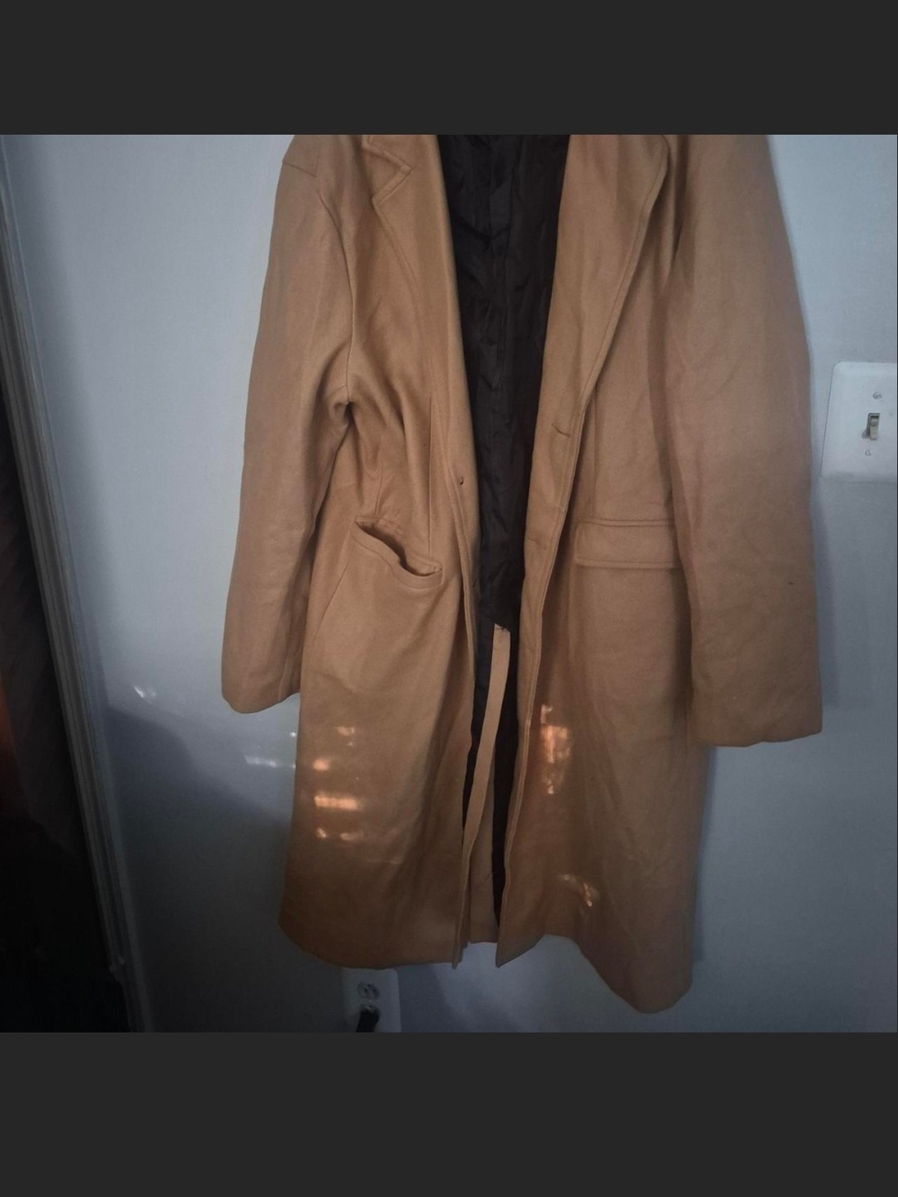 Men's Tan Trench Coat - Classic Long Outerwear